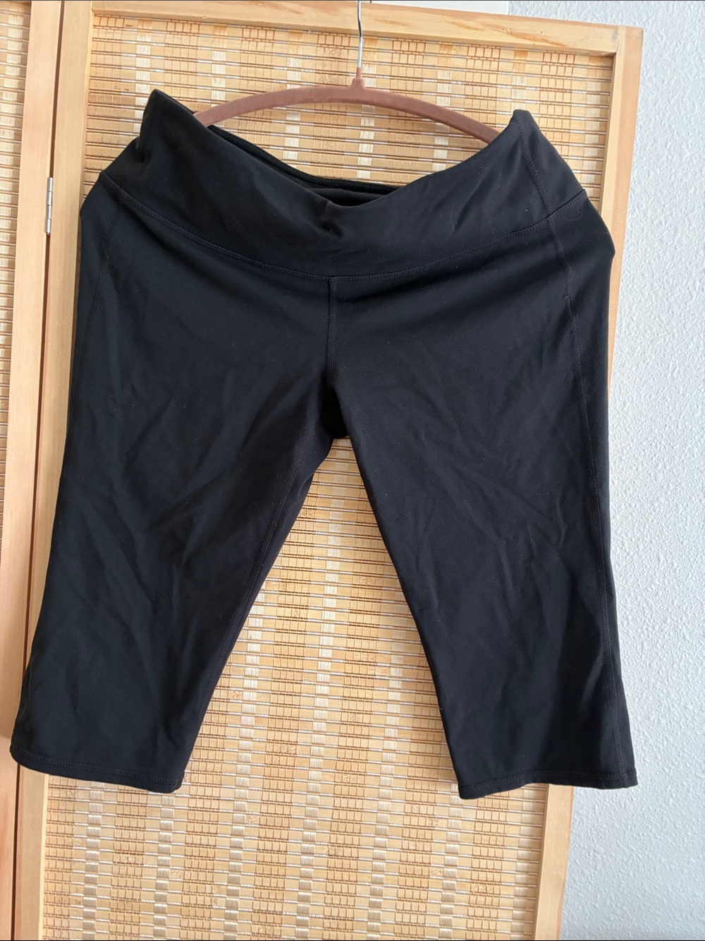 Athleta Black Performance Leggings with Branded Waistband